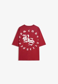 Bershka Tričko s potlačou - red