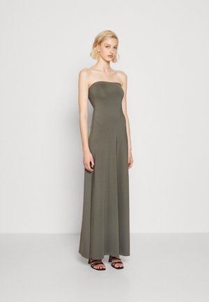 Weekday ACT TUBE DRESS - Φόρεμα από ζέρσεϊ - grey green khaki