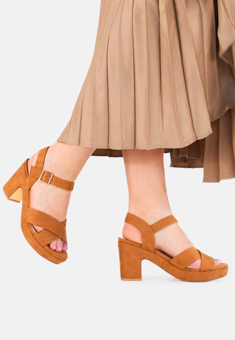 POELMAN C0118-15PSH1 sandaal black Zwart Synthetisch Sandalen met hak