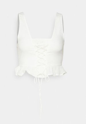Gina Tricot Petite KARITA BLOUSE - Topper - offwhite