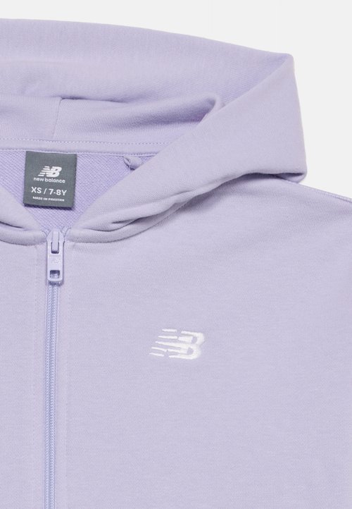 New Balance SMALL LOGO FULL ZIP HOODIE - Zip-up sweatshirt - smoked violet — foto 4