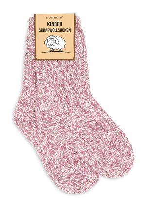 NORWEGIAN 3 PACK - Socken - off-white/rose/red