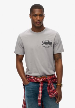 Superdry & Co VINTAGE LOGO TOKYO RELAXED - T-shirt print - sleet grey