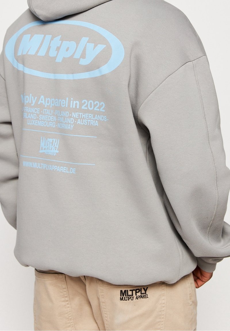Multiply Apparel Felpa con zip - dark grey