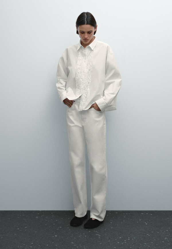 EMBROIDERED  - Button-down blouse