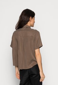 Samsøe Samsøe MINA SHIRT - Blusa com botões - chocolate chip