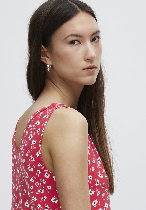 IHLisa - Day dress - raspberry wine flower4