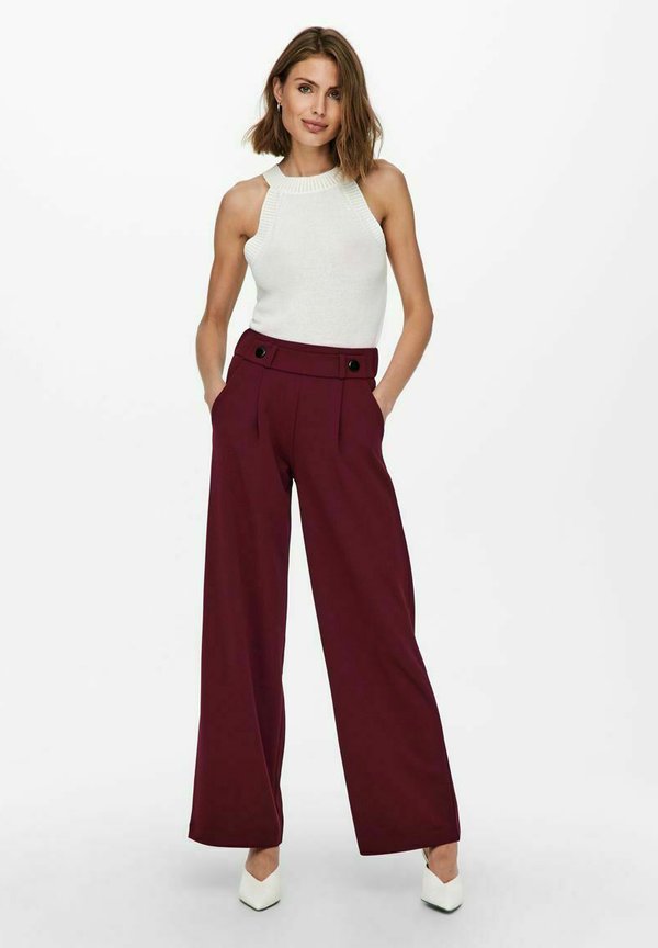 JDYGEGGO NEW LONG PANT - Trousers - windsor wine3