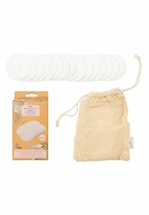 BAMBOO REUSABLE MAKEUP PADS & LAUNDRY BAG - Makeup accessory - white