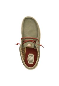 HEYDUDE Wally Waxed Canvas - Slip-On Schuhe - Scarpe da barca - olive