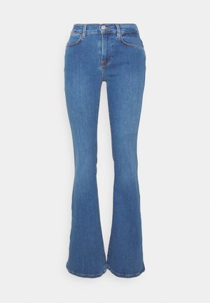 LE HIGH FLARE MINI SLITS - Jeans Bootcut - dark blue