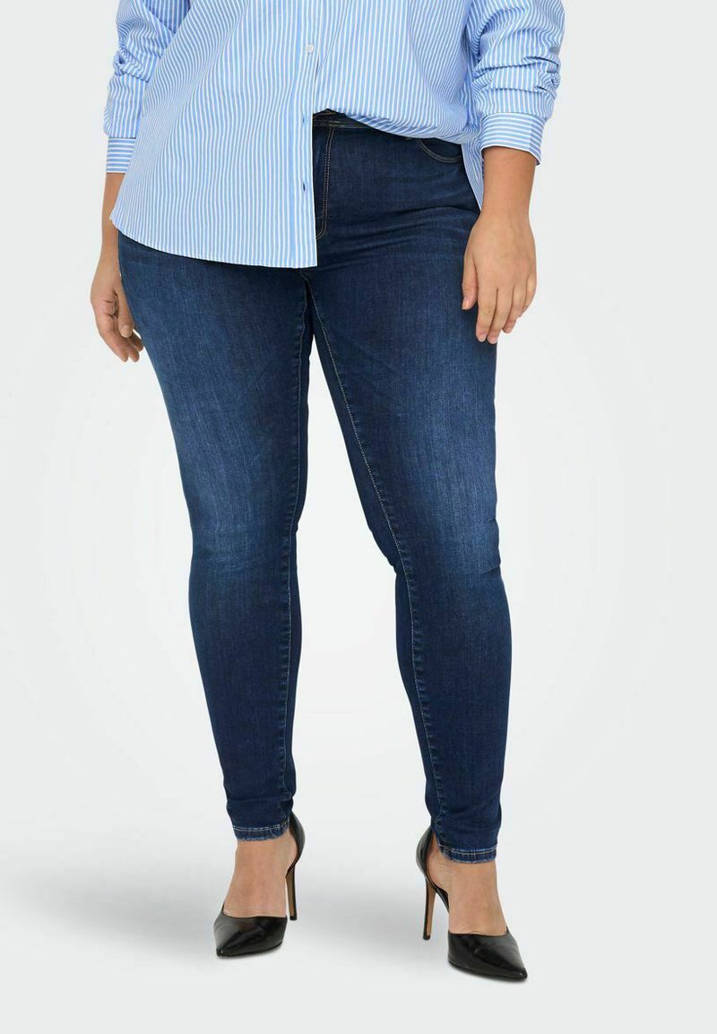 ONLY Carmakoma CURVY CARPUSH MAYA REG Jeans Skinny Fit dark blue