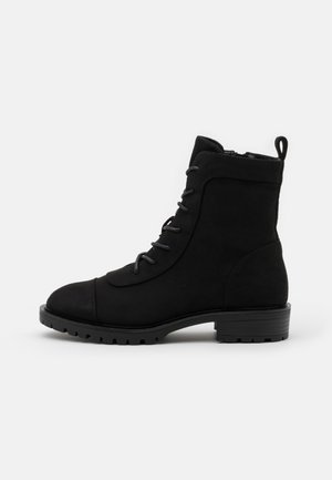 Bottines à lacets - black