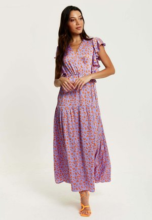 CHEETAH PRINT WRAP  - Maxi dress - purple