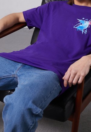 T-shirt med print - mauve