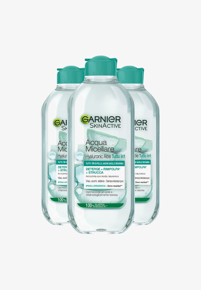 Garnier - SKINACTIVE ACQUA MICELLARE HYALURONIC ALOE, 400ML - 3 PACK - Struccante - trasparente, Ingrandire