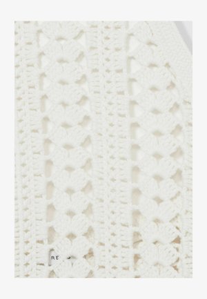 Reiss REGULAR FIT - CALLY CROCHET HALTERNECK  - Topp - white