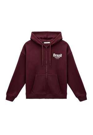 Zip-up sweatshirt - brown