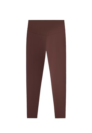 OYSHO, COMFORTLUX ANKLE-LENGTH LEGGINGS 31320226 - Leggings - mottled brown