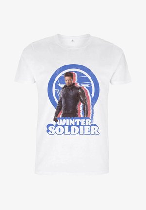 THE WINTER SOLDIER DISTRESSED BUCKY - T-Shirt print - white