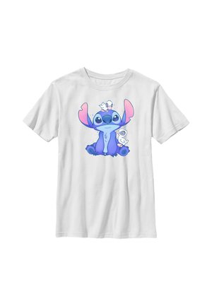 Henry Tiger LILO & STITCH CUTE DUCKS - T-shirt imprimé - white