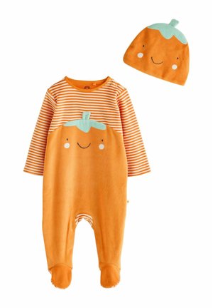 Next, HALLOWEEN SLEEPSUIT AND HAT SET 2 PIECE - Sleep suit - orange pumpkin