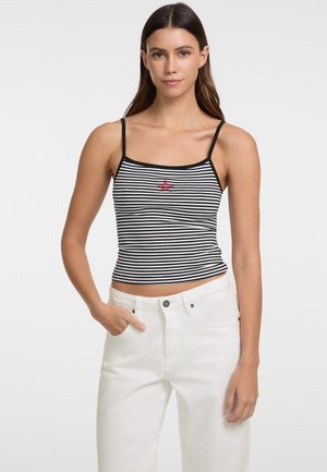 Guess Jeans TANK - Top - mehrfarbig schwarz