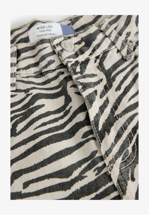 Next WIDE LEG - Jean boyfriend - zebra