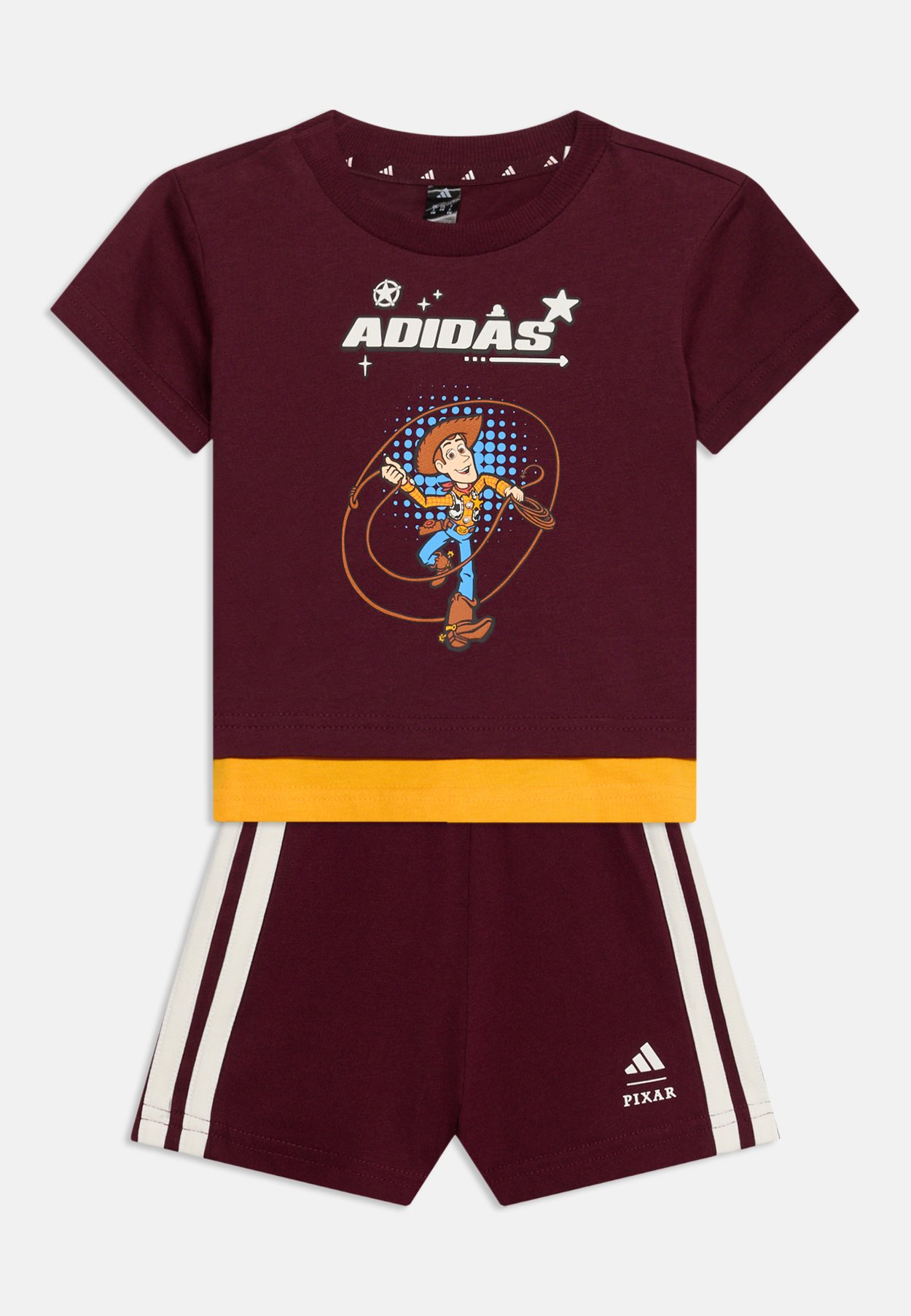 adidas INFANTS DISNEY TOY STORY UNISEX SET - Sports shorts - maroon/off-white