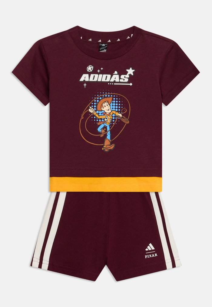 adidas INFANTS DISNEY TOY STORY UNISEX SET - Sports shorts - maroon/off-white