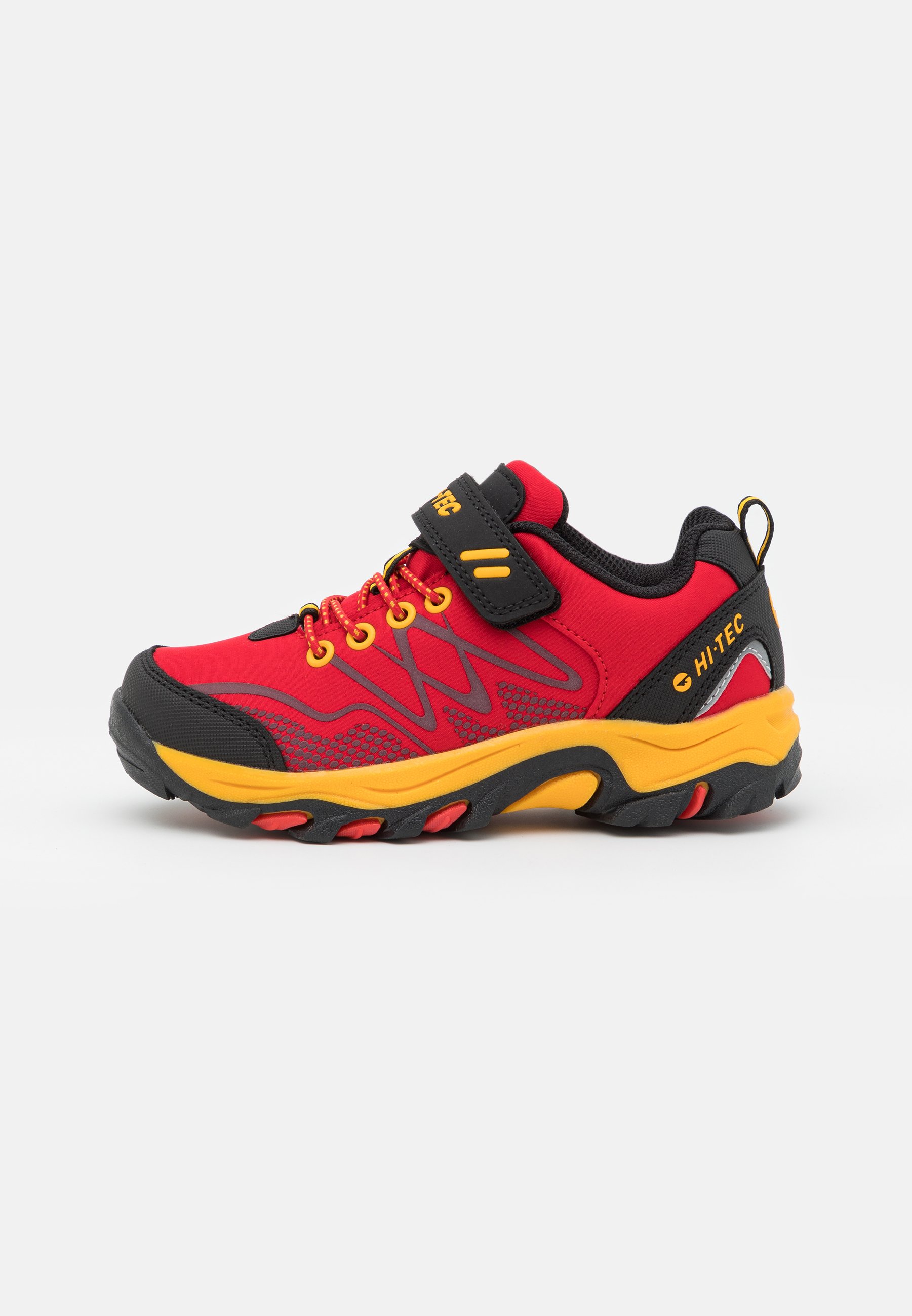 HI-TEC BLACKOUT LOW UNISEX - Hiking shoes - red/black/yellow  display picture 1