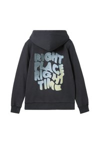 TOM TAILOR Felpa con cappuccio - heavy black