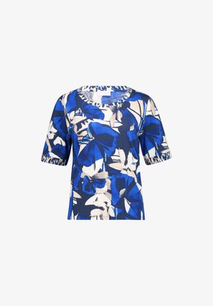 Betty Barclay, BETTY BARCLAY MIT SEITENSCHLITZEN PRINTSHIRT - T-shirt imprimé - blau beige