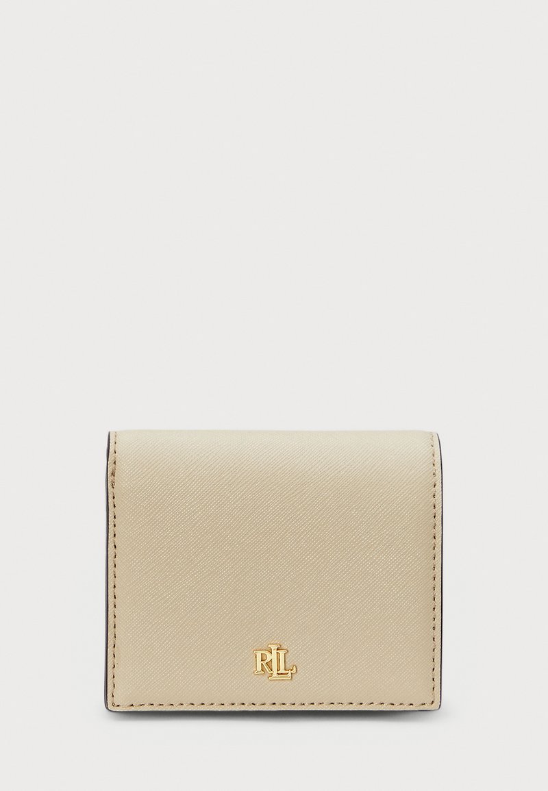 Lauren Ralph Lauren CROSSHATCH LEATHER COMPACT WALLET - Wallet - birch tan