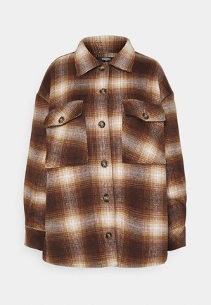 PLUS BRUSHED CHECK SHACKET - Summer jacket - multi
