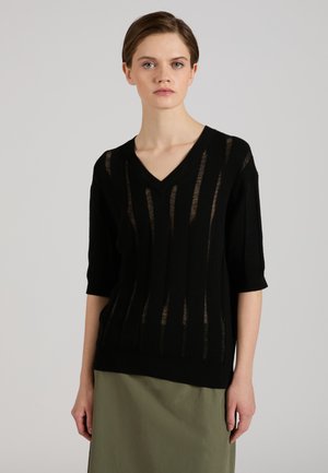Slowear, T-Shirt print - dark black