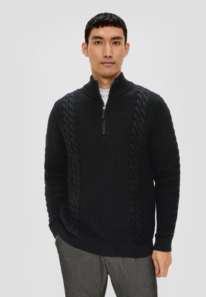 TROYER - Strickpullover - schwarz