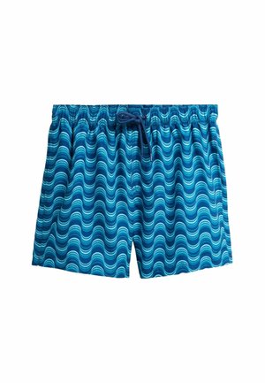REGULAR FIT - PRINTED - Swimming shorts - light blue wave
