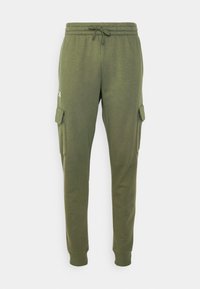 RIVAL FLEECE - Tracksuit bottoms - marine od green/white