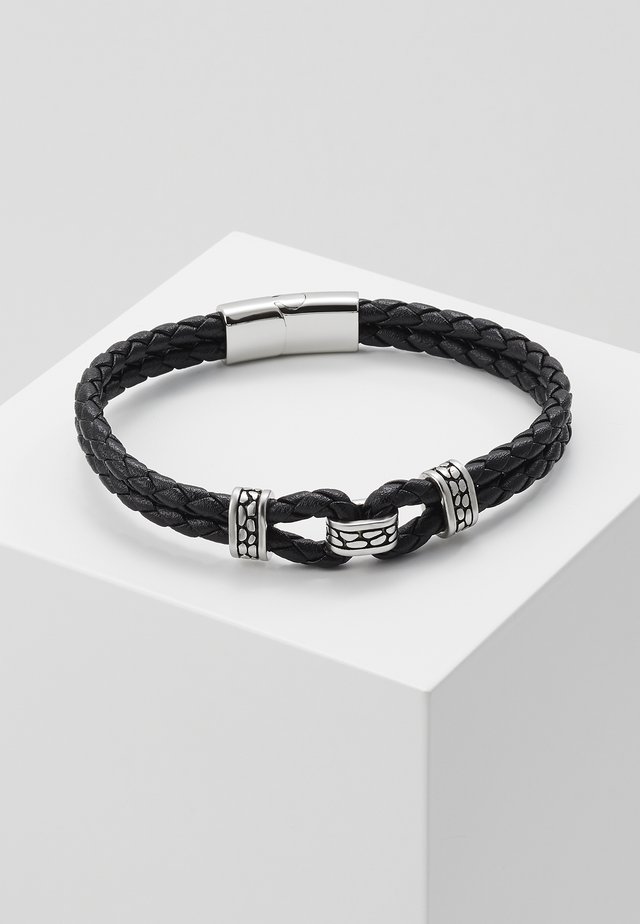 BRACELET - Bracelet - black/silver-coloured