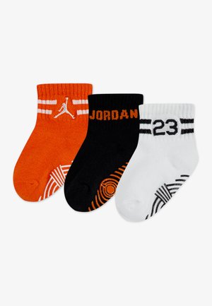 ANKLE 3 PACK - Calcetines - black/orange/white