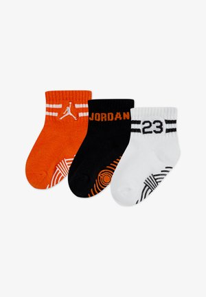 Jordan ANKLE 3 PACK - Socken - black/orange/white