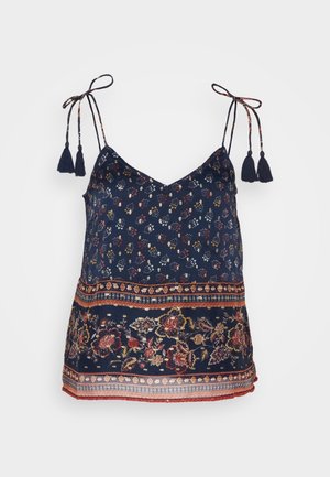 Vero Moda, VMLUCY STRING SINGLET BOHO - Top - night sky