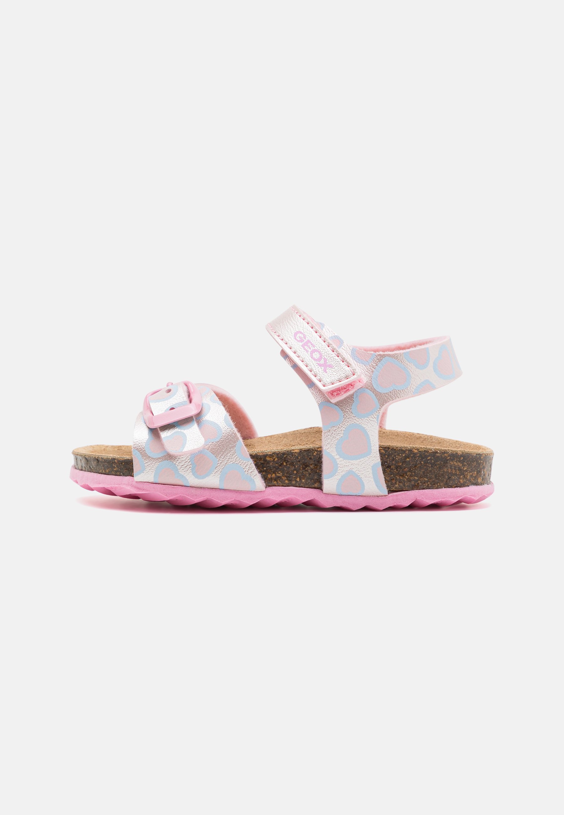 Geox Fille B Sandal Delhi Girl - Sandales Ouvertes Réglables Cuir