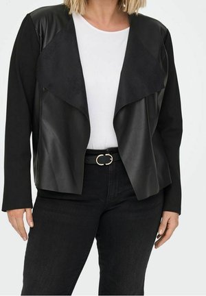 Imitatieleren jas - black