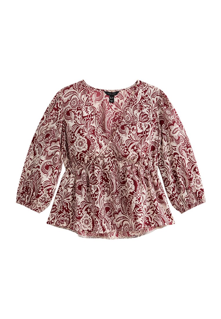 New Look Blouse rood gemêleerd