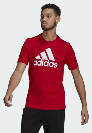 ESSENTIALS BIG LOGO T-SHIRT - T-shirt z nadrukiem - red