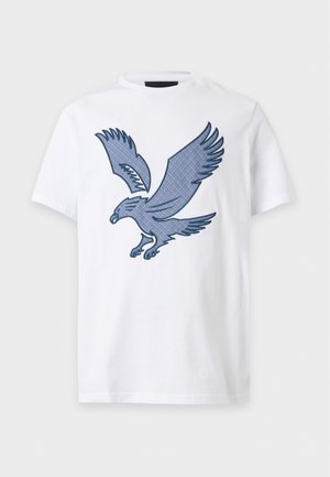 Lyle & Scott, CHECK EAGLE - Тениска с щампа - white