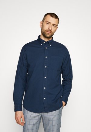SELETED HOMME Slhregrick-Ox-Maglietta LS Noos Camicia, Terra Scura. Dettagli: Puro Cashmere, S Uomo