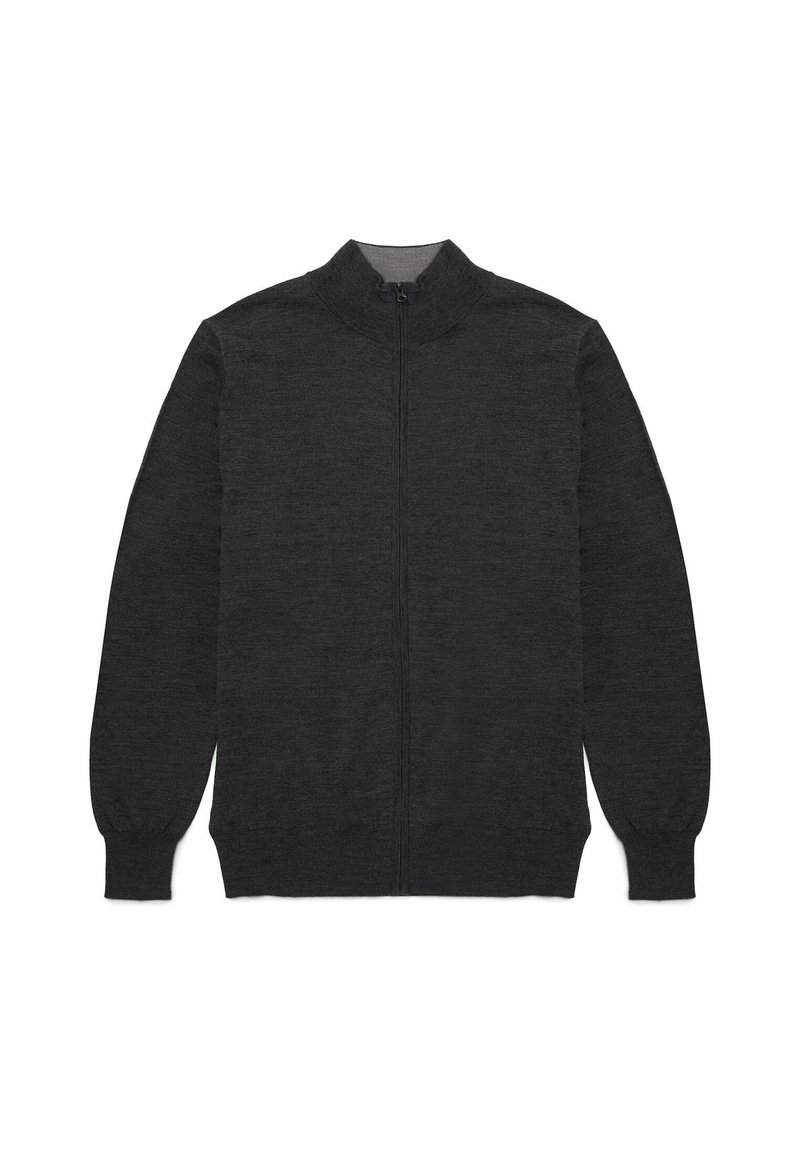 Brooks Brothers ZIPUP Strickjacke dark grey/dunkelgrau Zalando.at